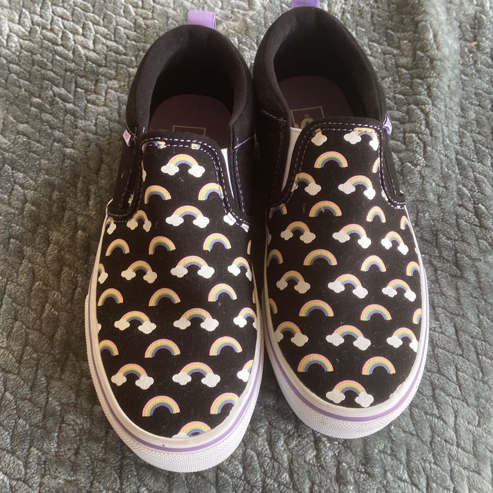 Cute size 4 rainbow Vans